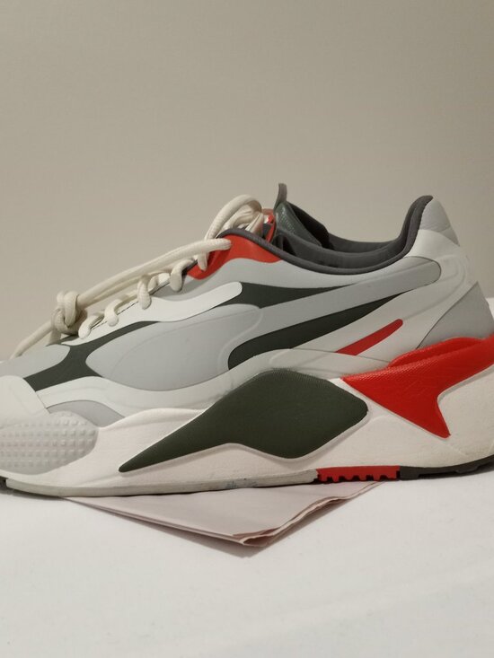 PUMA RS-G GOLF SHOES WHITE GREY RED MEN\'S SIZE 13